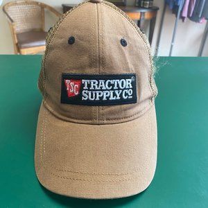 Brown Mesh Snap Back Tractor Supply Ball Cap Trucker Hat